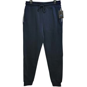 Blue Ice Women Loose Fit Joggers Sweat Pants Size US S Navy Blue JMFP-620NVY